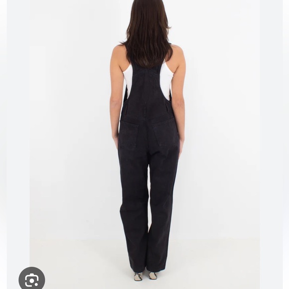 Wide leg black overalls - Picture 2 of 4
